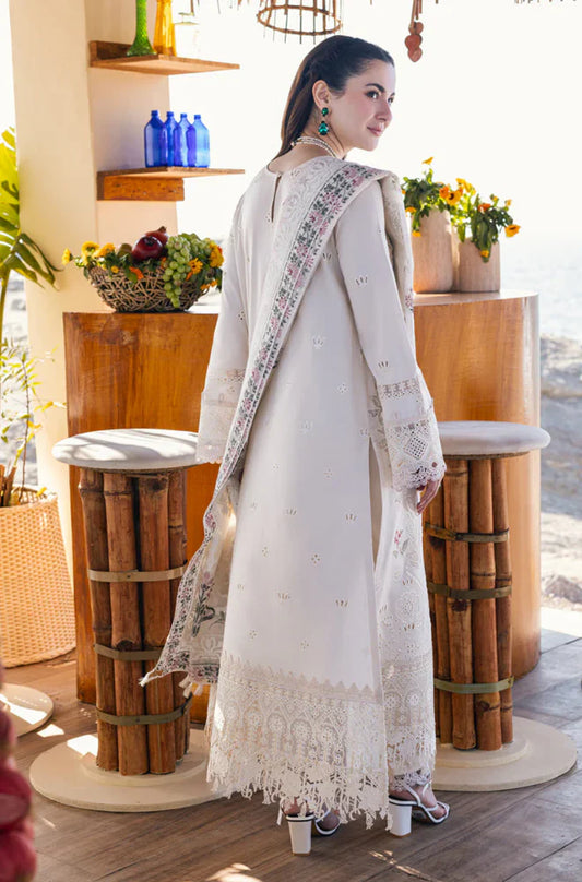 QALAMKAR - 3PC Lawn Embroidered Suit