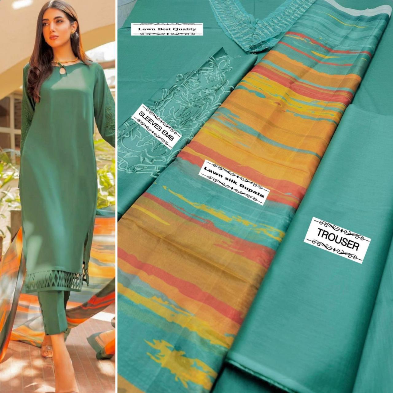 NATASHA KAMAL 3pc Summer Casual Collection Code:2025