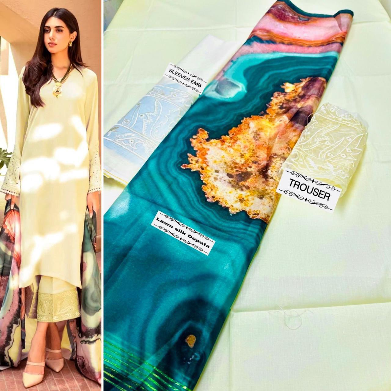 NATASHA KAMAL 3pc Summer Casual Collection : Floral