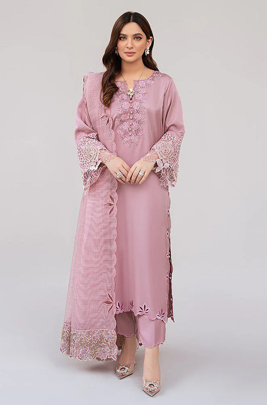 Nadia Farooqi - 3PC Lawn Embroidered Suit