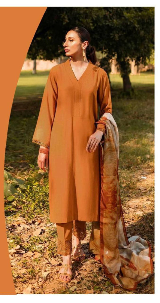 NATASHA KAMAL 3pc Summer Casual Collection : Code Orange