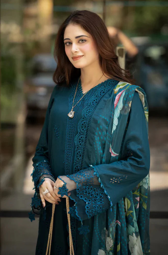 Bareeze - 3PC Lawn Embroidered Suit
