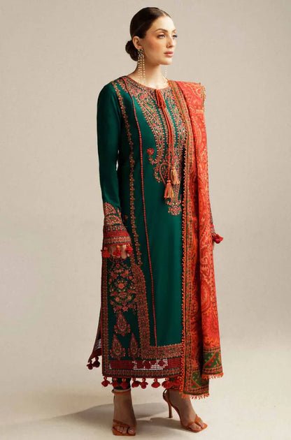 Hussain Rehar - 3PC Lawn Embroidered Suit
