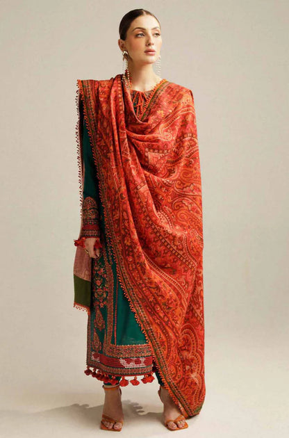 Hussain Rehar - 3PC Lawn Embroidered Suit
