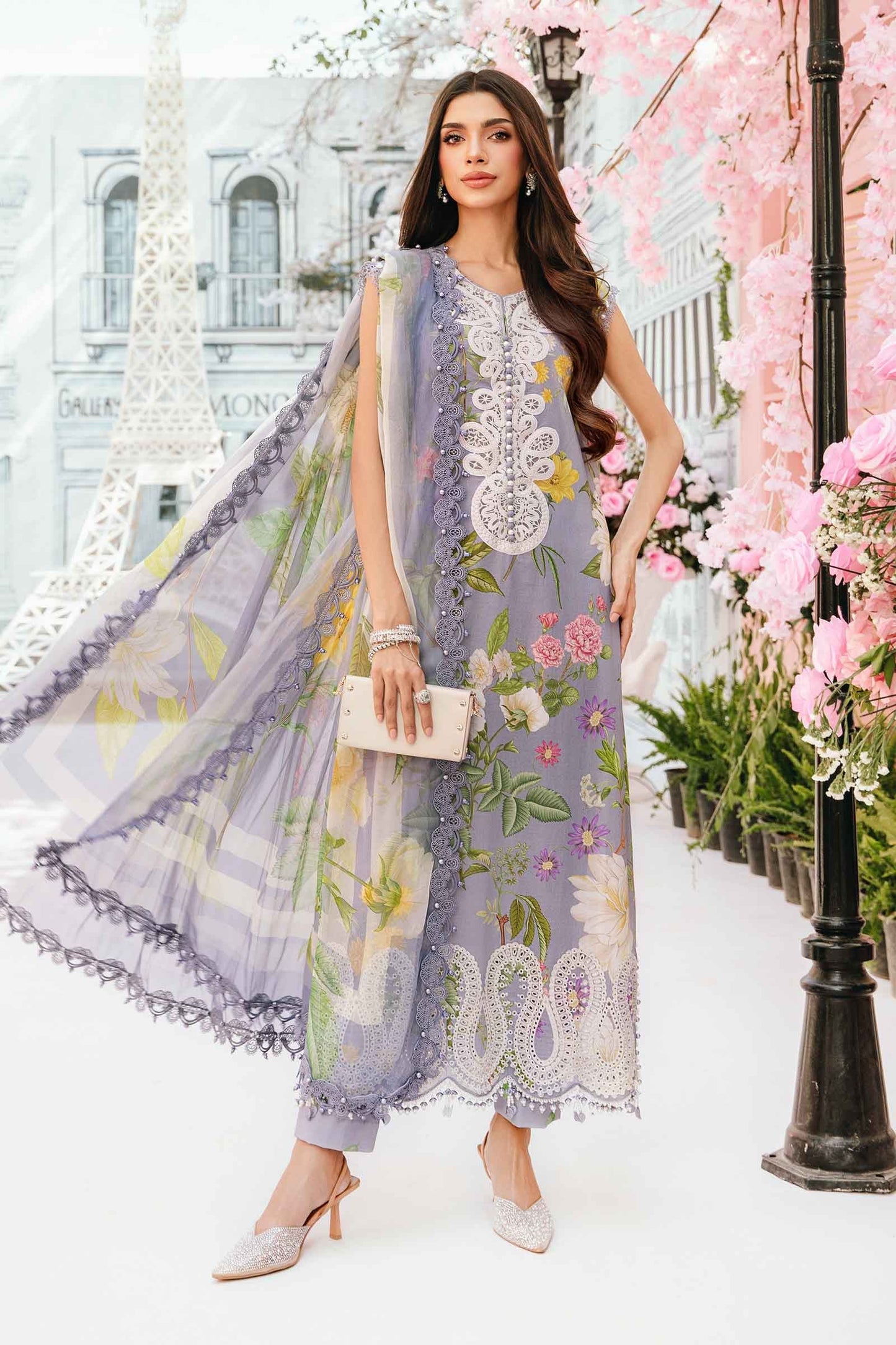 Maria B Digital Print Chiffon Duppata