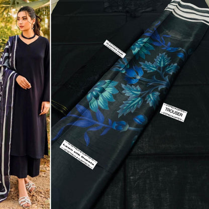 NATASHA KAMAL 3pc Summer Casual Collection : Navy