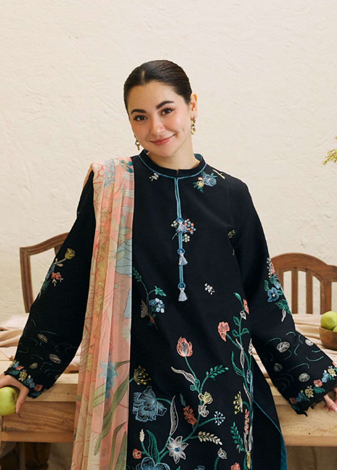 Zara ShahJahan Dhanak 3pc with Pashmina Shawl
