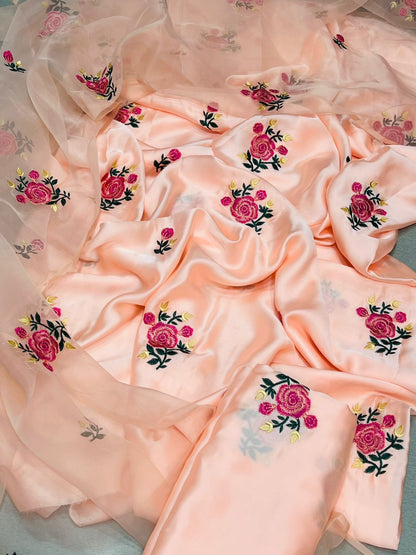 Zainab Chottani Shamooz Silk 3pc Pink